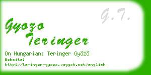 gyozo teringer business card